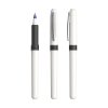 Stylo Roller Publicitaire En Plastique Bic Grip Roller Blanc, Encre Bleue, Sans Marquage