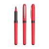 Stylo Roller Publicitaire En Plastique Bic Grip Roller Rouge, Encre Noire, Sans Marquage