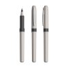 Stylo Roller Publicitaire En Plastique Bic Grip Roller Gris Clair, Encre Noire, Sans Marquage