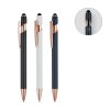 Stylo Bille Publicitaire En Aluminium Recyclé Avec Stylet Neil Rose Ensemble Des Coloris