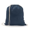 Gym Bag Promotionnel En Coton Recyclé 150G 37X41Cm Istanbul Bleu Marine