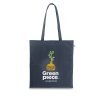 Tote Bag Personnalisé En Coton Recyclé 180G 38X42Cm Cairo Bleu Marine Avec Marquage