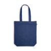 Tote Bag Avec Soufflet Personnalisé En Coton Et Polyester Recyclés 220G 38X40X10Cm Merida Bleu Marine, Autre Vue