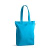 Tote Bag Avec Soufflet Personnalisé En Coton Et Polyester Recyclés 220G 38X40X10Cm Merida Bleu Clair