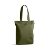 Tote Bag Avec Soufflet Personnalisé En Coton Et Polyester Recyclés 220G 38X40X10Cm Merida Vert Foncé