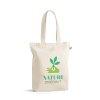 Tote Bag Avec Soufflet Publicitaire En Coton Et Polyester Recyclés 220G 38X40X9Cm Girona Naturel Avec Marquage