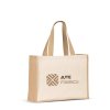 Sac Cabas Publicitaire En Toile De Coton Et Jute 320G 420X330X190Mm Helsinque Détail
