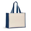 Sac Cabas Personnalisé En Toile Et Jute 320G 420X330X190Mm Helsinque Colour Bleu Marine