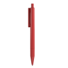 Stylo Bille Publicitaire En Plastique Recyclé Punto Recycled Rouge, Vue De Côté