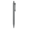Stylo Bille Publicitaire En Plastique Recyclé Punto Recycled Gris, Vue De Côté