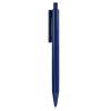 Stylo Bille Publicitaire En Plastique Recyclé Punto Recycled Bleu Marine, Vue De Côté
