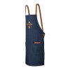 Tablier Publicitaire En Coton Recyclé 220G Cardamom Bleu Marine Avec Marquage