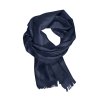 Écharpe Publicitaire En Coton Bio 130G 180X35Cm Alix Bleu Marine