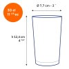 Verre À Bière Publicitaire En Verre Trempé 330Ml Unie Dimensions