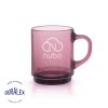 Mug Personnalisable En Verre Trempé 260Ml Versailles Prune, Marquage
