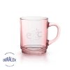Mug Personnalisable En Verre Trempé 260Ml Versailles Rose, Marquage