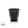 Verre Expresso Personnalisé En Verre Trempé 90Ml Picardie Noir, Logo En Lettres Droites